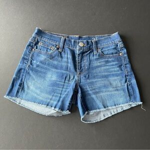J. CREW | Blue Indigo Cut Off Denim Jean Shorts Sz 25